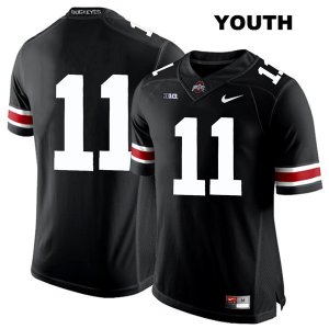 Youth NCAA Ohio State Buckeyes Tyreke Smith #11 College Stitched No Name Authentic Nike White Number Black Football Jersey TR20M22YB